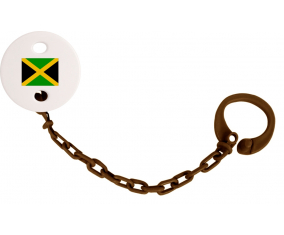 Attache-Bandera tetina Jamaicano Color Marrón