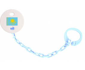 Attache-marca de chupete Kazajistán azul cielo