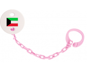 Attache-Bandera piruleta Kuwait rosa claro