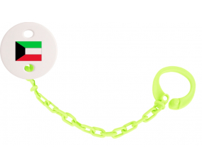 Attache-verde piruleta de bandera de Kuwait