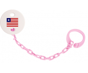 Attache-Bandera piruleta Liberia rosa claro