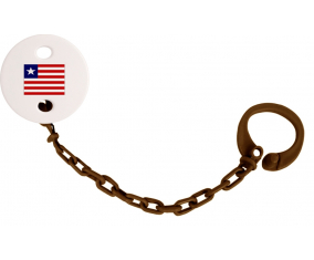 Attache-Bandera piruleta Liberia Color Brown