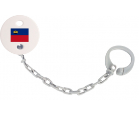 Attache-bandera tetina Liechtenstein Color Gris