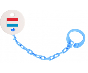 Attache-Bandera tétina Luxemburgo azul turquesa