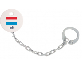 Attache-Bandera tetina Luxemburgo Color gris