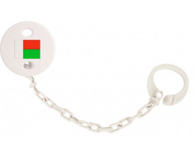 Attache-bandera tetina Madagascar color blanco