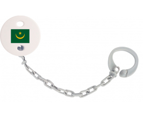 Attache-bandera tetina Mauritania color gris