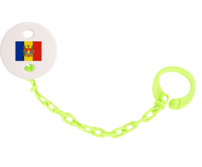 Attache-bandera tetina Moldavia Color verde