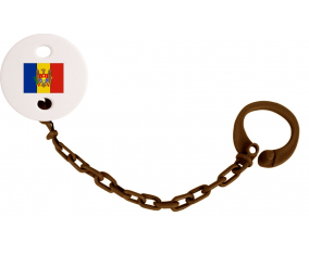 Attache-bandera tetina Moldavia Color Marrón