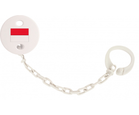 Attache-Lembette Bandera Mónaco color blanco