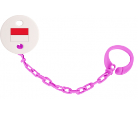 Attache-bandera piruleta Mónaco fuschia rosa