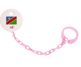 Attache-Bandera piruleta Namibia rosa claro