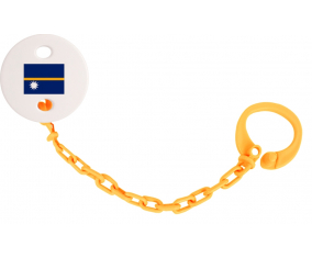 Attache-bandera tetina Nauru color naranja
