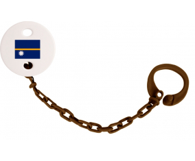 Attache-bandera tetina Nauru Color marrón