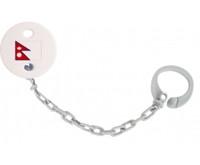 Attache-Bandera tetina Nepal Color gris