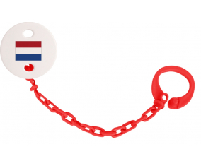Attache-leelliful Bandera Holanda color rojo