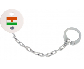 Attache-bandera tetina Niger color gris