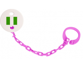 Attache-bandera tetina Nigeria color fuschia rosa