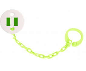 Attache-bandera tetina Nigeria color verde