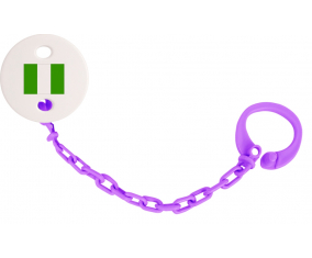 Attache-bandera tetina Nigeria color violeta