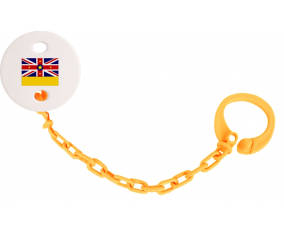 Attache-Bandera piruleta Niue Color Naranja