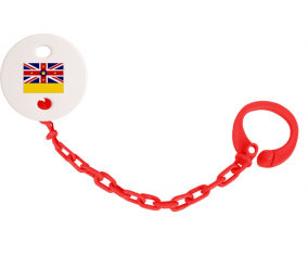 Attache-Lembon Bandera Niue Color Rojo