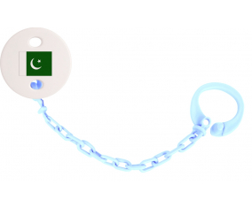 Attache-bandera tetina Pakistán cielo azul