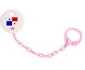 Attache-Piruleta Panamá Bandera Rosa Claro