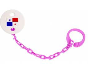 Attache-Bandera piruleta Panamá fuschia rosa