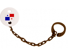 Attache-Bandera piruleta Panamá Color Marrón