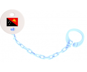 Attache-Bandera tetina Papúa Nueva Guinea Sky Blue