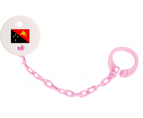 Attache-Bandera Tetina Papúa Nueva Guinea Rosa Claro