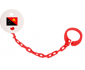 Attache-Bandera Tetina Papúa Nueva Guinea Color Rojo