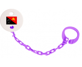 Attache-Bandera tetina Papúa Nueva Guinea Color Violeta