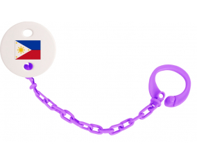 Attache-Tetine Philippines Bandera Color Violeta