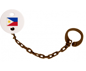 Attache-Tetine Philippines Bandera Color Marrón