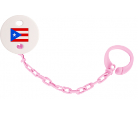 Attache-Bandera Tetina Puerto Rico rosa claro