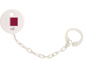 Attache-bandera tetina Qatar color blanco