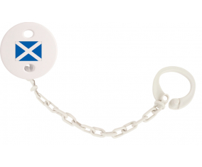 Attache-Bandera tetina Escocia blanco