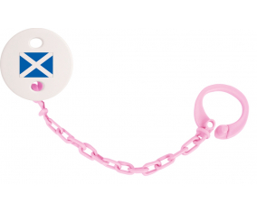 Attache-Bandera tetina Escocia rosa claro