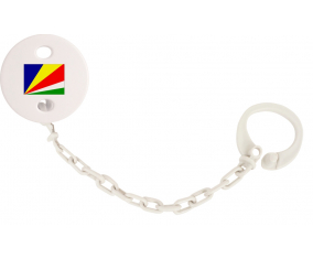 Attache-bandera tetina Seychelles color blanco