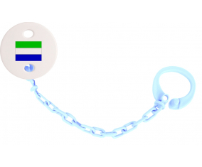 Attache-bandera tetina Sierra Leona color Sky Blue