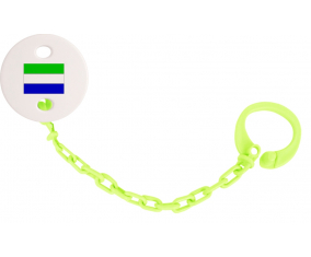 Attache-Bandera tetina Sierra Leona Color verde