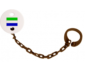 Attache-Bandera tetina Sierra Leona Color Marrón