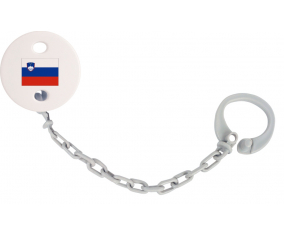 Attache-Bandera piruleta Eslovenia Gris