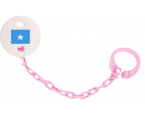 Attache-bandera tetina Somalia color rosa claro