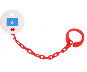 Attache-Bandera tetina Somalia Color rojo