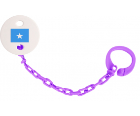 Attache-bandera tetina Somalia color violeta