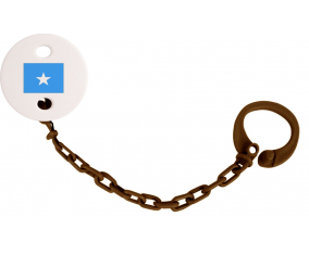 Attache-bandera tetina Somalia color marrón