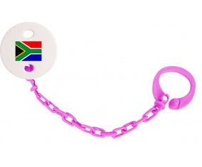 Attache-Bandera piruleta Sudáfrica fuschia rosa
